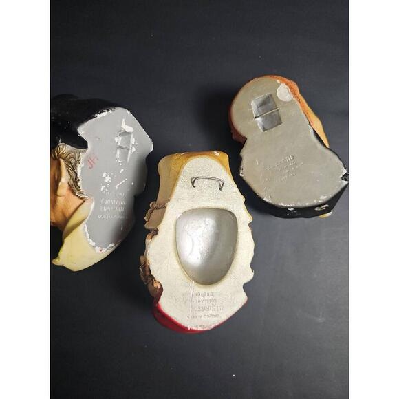 Set Of 3 Bossons Chalkware Sea Captain Uriah Heep Paddy Wall Plaques - Picture 11 of 11